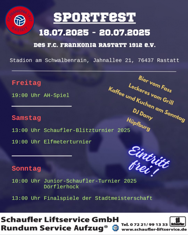 Einladung zum Sportfest 2025